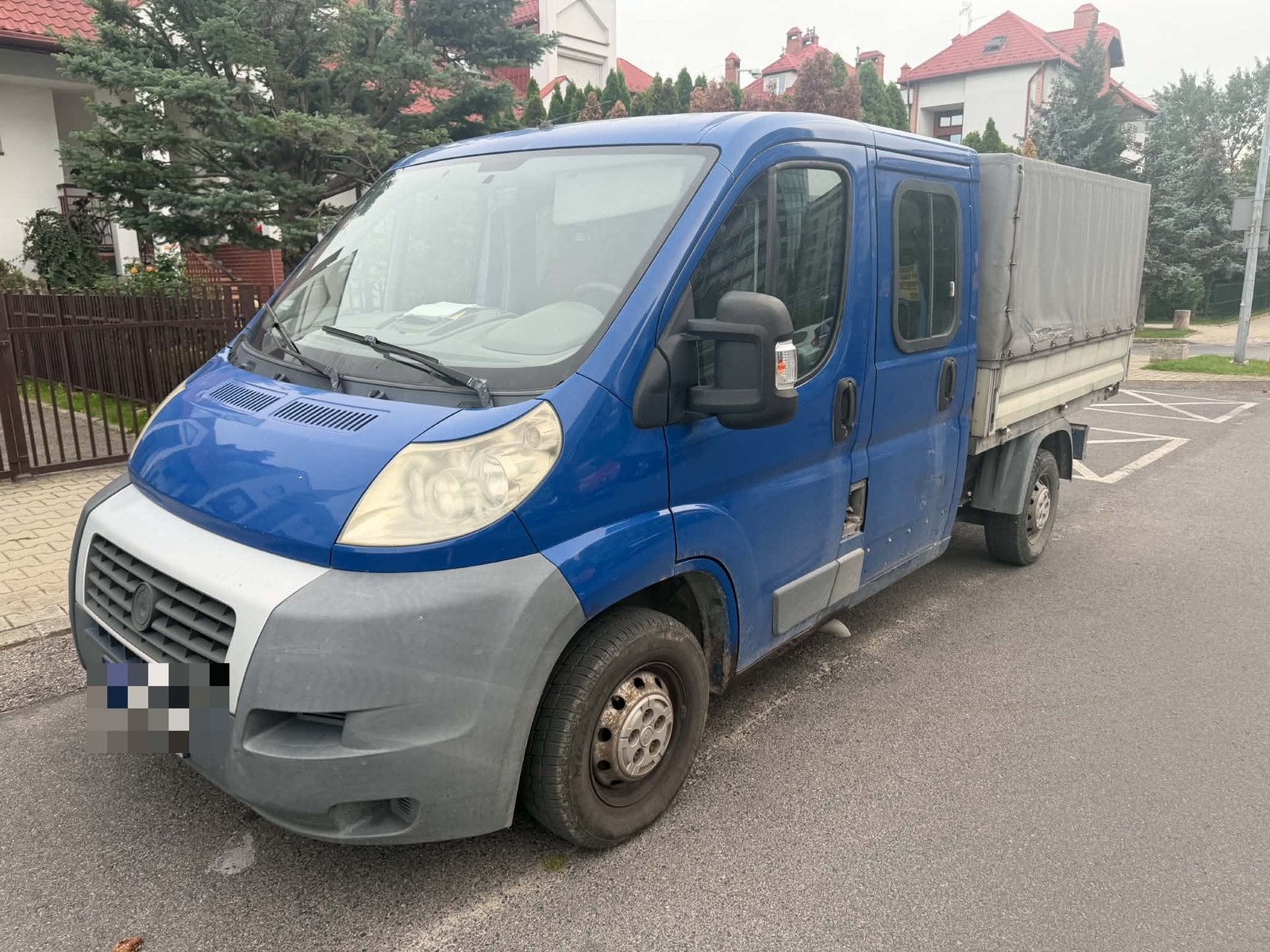 Fiat Ducato podczas wyceny samochodu dostawczego do dotacji z urzędu pracy